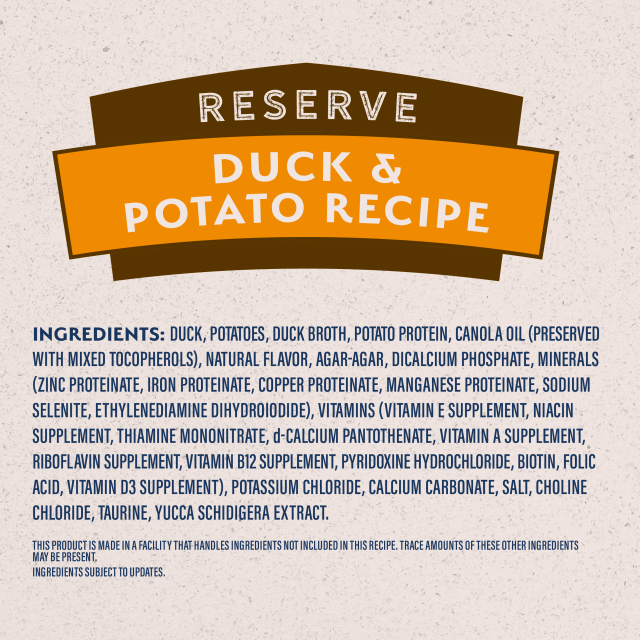 Reserve Duck & Potato Recipe - Natural Balance Pet Food Natural Balance