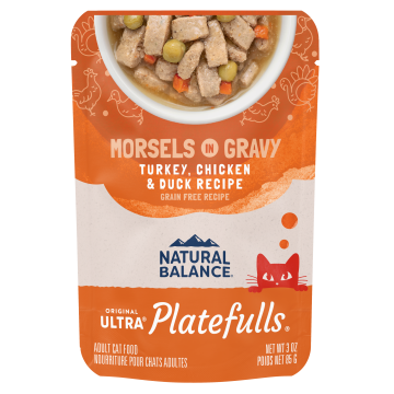 Platefulls Turkey, Chicken & Duck Recipe Morsels in Gravy