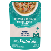 Platefulls Chicken & Salmon  Recipe Morsels in Gravy