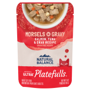 Platefulls Salmon, Tuna, & Crab Recipe Morsels in Gravy